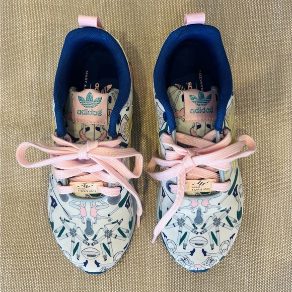 Adidas x Mary Katrantzou ZX Flux Tech Blue - Picture 1 of 14